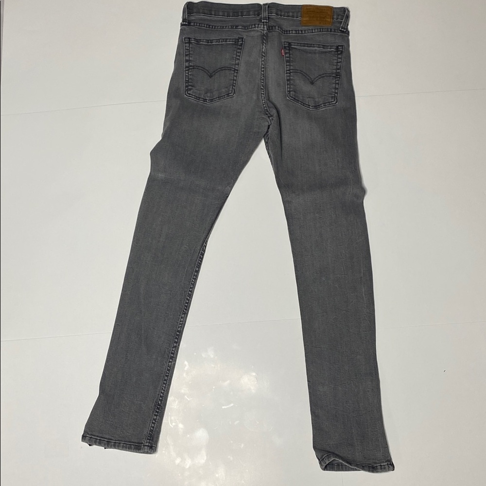 Levi's Lot 510 Grey Ankle Zip Denim Skinny’s - Picture 4 of 13